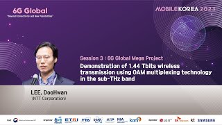 Demonstration of 1.4 Tbits Wireless Transmission using OAM Multiplexing Tech in the Sub-THz Band