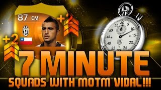FIFA 15 - 7 MINUTE SQUADS - MOTM VIDAL!!! Fifa 15 Hybrid Squad Builder Feat. MOTM Vidal