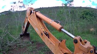 Limpeza recuperação pasto retroescavadeira case 580 M / cleaning pasture backhoe case 580 M