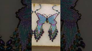 #beading #beadwork #beadedjewelry #beadednecklace #beadedbutterfly #beadingtutorial #diyjewelry