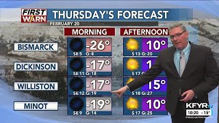 KFYR First News at Ten Weather 02/19/2025