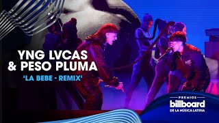 Yng Lvcas y Peso Pluma sacan fuego con 'La Bebe Remix' | Premios Billboard 2023