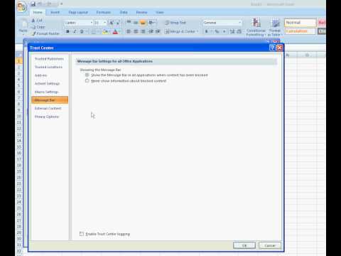 How to Enable Macros in Excel 2007 How to Enable Macros in Excel 2007