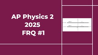 2025 AP Physics 2 Free Response #1