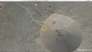Nevada Nuclear Test Site location from Google Earth