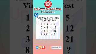 Sl No.14 ⏩ Viral IQ Test 🤯🤯 || Series Reasoning ✅ #shorts #reasoning #railwayexam @UpTakCecQuiz