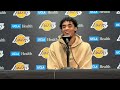 max christie talks career night in lakers win over trail blazers