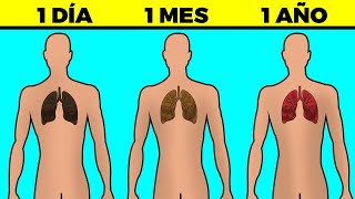 Porque cuando DEJAS DE FUMAR 1 hora, 1 día, 1 mes, 1 año le pasa esto a tu cuerpo