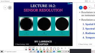 Remote Sensing: Sensor Resolution
