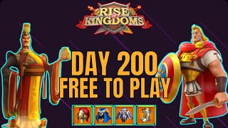 200+ Days of Playing as a Free to Play | Rise of Kingdoms Account Update