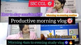 SSC CGL ASPIRANT DAILY ROUTINE🎯 10+hours study vlog🔥 mock scores🧿❤️