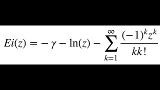 Exponential Integral Function