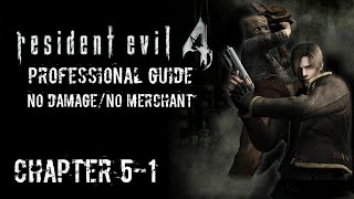 Resident Evil 4 (2005) - Professional Guide (No Damage/No Merchant) | Chapter 5-1