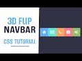 Navbar With 3D Flip Effect | CSS Navbar | CSS Tutorials