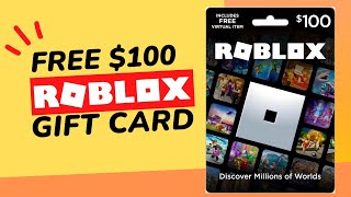 Roblox Free Gift Card Codes | Get $100 Roblox Gift Card Code For Free | How To Get Free Robux