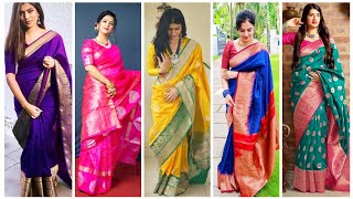 Latest Saree Design | Designer Silk Sarees | Silk Saree Ideas #silk #saree #sarees #sareecollection