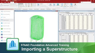 Importing a STAAD.Pro Superstructure into STAAD Foundation Advanced