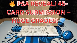 🔥 PSA Reveal! 45-Card Submission – INSANE Grades & Big Hits! 💎🏈 Our first PSA submission ever!