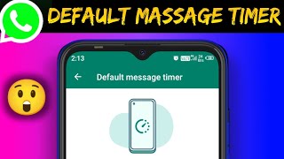 WhatsApp Best privacy setting | Default massage timer #shorts
