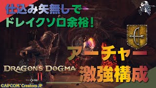 【Dragon's Dogma 2 #6】ドレイクソロ討伐余裕！？ あのスキルが強かった！ アーチャー激強構成紹介！！