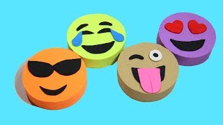 DIY How To Make Play Doh EMOJI EMOTION Smiley Help Kids Learn about Feelings & Emotions