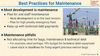 L22 06 Best Practices for Software Maintenance