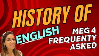 History Of English Language | MEG 4 | Explained in 5 mins | Study Villa