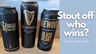 Guinness vs Forged Irish Stout vs BrewDog Black Heart | StoutOff