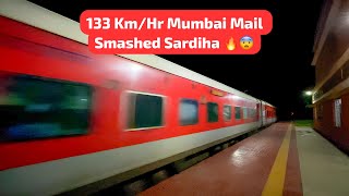 133 Km/Hr Howrah-Mumbai Mail Smashed Sardiha Station !! 😱🔥