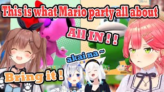 Miko and Korone would only All-in when its come to one on one mini game in Mario Party 【Sakura Miko】