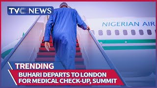 [Watch] Buhari Departs To London For Medical Check-Up, Summit