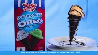 Joy Sugar Cone made with OREO Cookie Pieces!