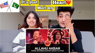 Coke studio season 10|Allahu Akbar|Ahmed Jehanzeb & Shafqat Amanat Malaysian girl reaction!❤️