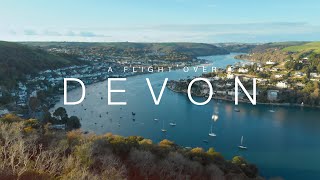 A drone flight over South Devon | Aerial stock footage