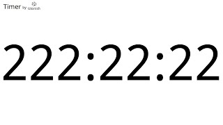 222h22m22s Countdown Timer