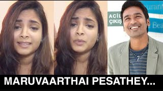 Maruvaarthai Female Voice By Alisha thomas | ENPT | Dhanush| Megha Akash | Darbuka Siva