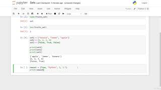 Sets and methods level 2 Python programming@46
