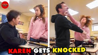 Racist Karen Karen Messes With The Wrong PERSON!! INSTANT KARMA