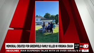Memorial grows for Greenfield family killed in Virginia