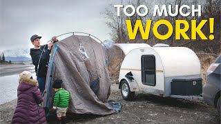 Confession...Teardrop Camping is Work! Our Step by Step Camp Setup