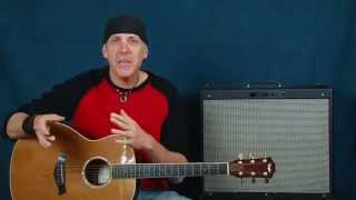 Beginner guitar lesson chord changing exercises with strum patterns