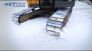 HETTEC®  Track Claws on steep snowy terrain