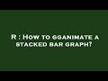 R : How to gganimate a stacked bar graph?