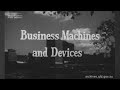 Business Machines & Devices - Educational Film produced by Queensland Department of Education (1966)