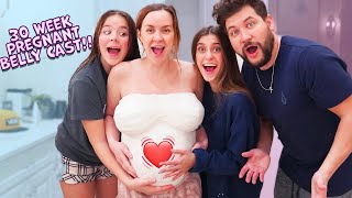 Pregnancy baby bump belly cast!!