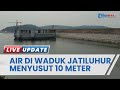 Imbas Kemarau Panjang, Debit Air di Bendungan Waduk Jatiluhur Purwakarta Menyusut hingga 10 Meter