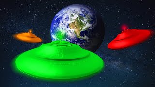 GTA 5 UFO SPACE RACE! (GTA 5 Funny Moments)