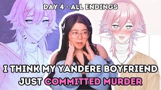 My Yandere Boyfriend Is A Killer?! | 14 Days With You -  DAY 4 | Yandere Dating Sim Game