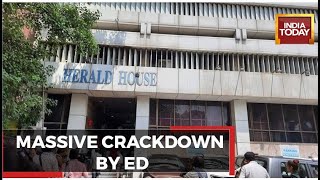 ED Raids National Herald Office In Delhi, 4 ED Officers At The Accounts Department