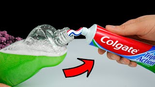 Mix the detergent with the toothpaste: you won't believe what happens - it's incredible!